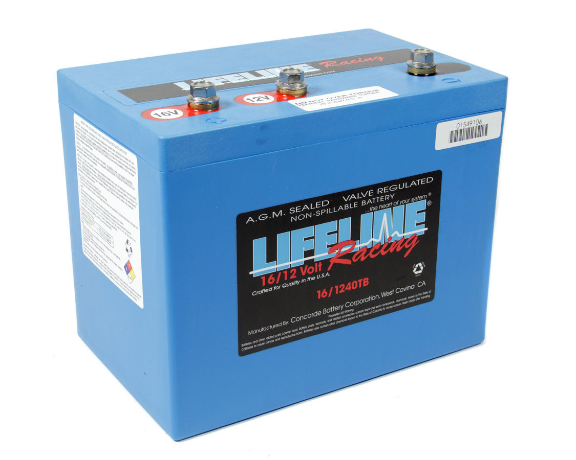 LIFELINE BATTERY 16 Volt 3 Post Battery LIFELINE BATTERY