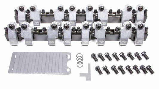 SBC Shaft Rocker Arm Kit - 1.6/1.5 Ratio T AND D MACHINE