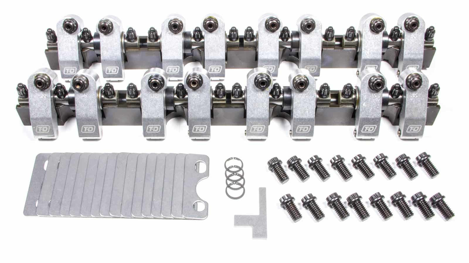 SBC Shaft Rocker Arm Kit - 1.6/1.5 Ratio T AND D MACHINE