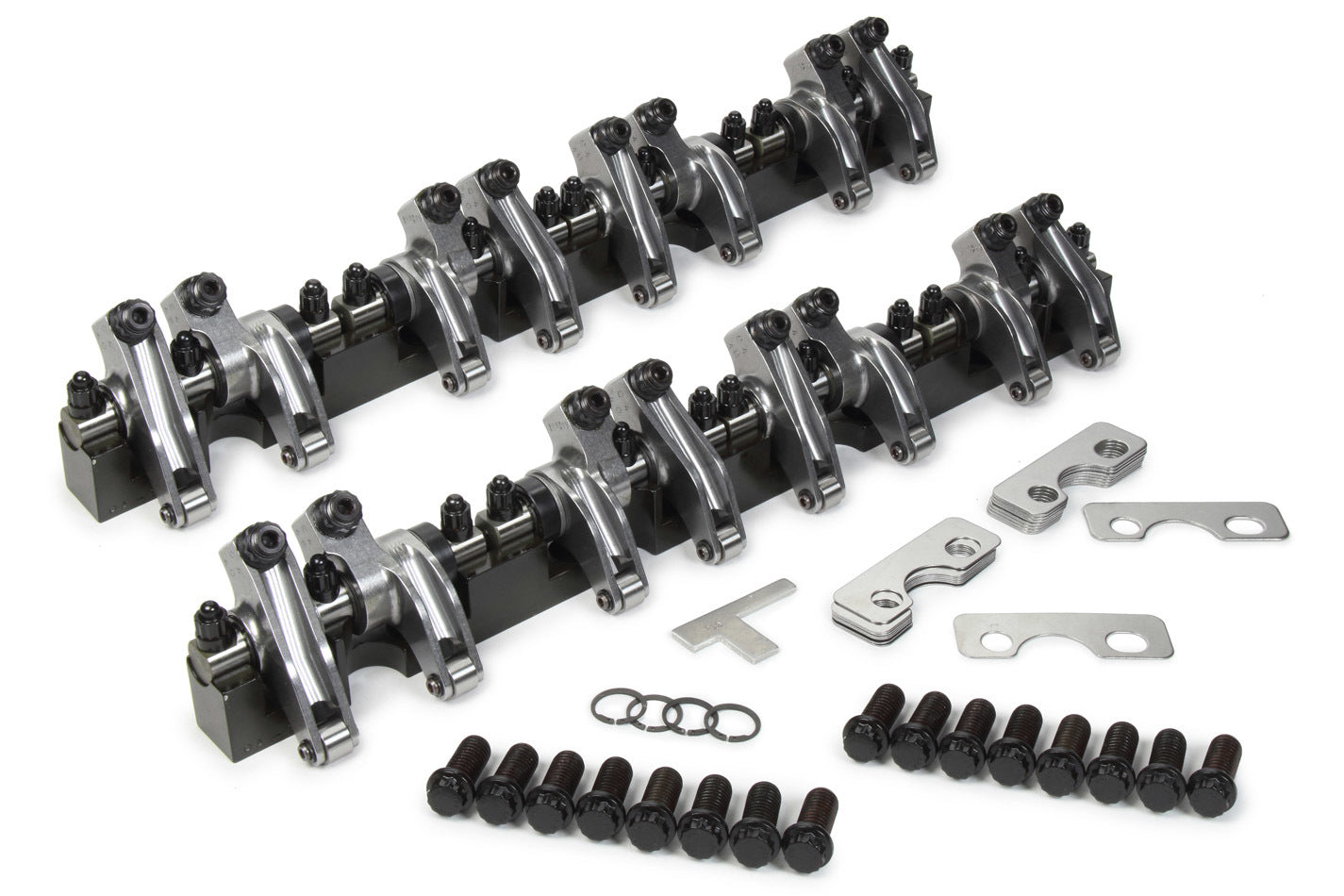 SBC Shaft Rocker Arm Kit w/Dart 13 degree Heads T AND D MACHINE