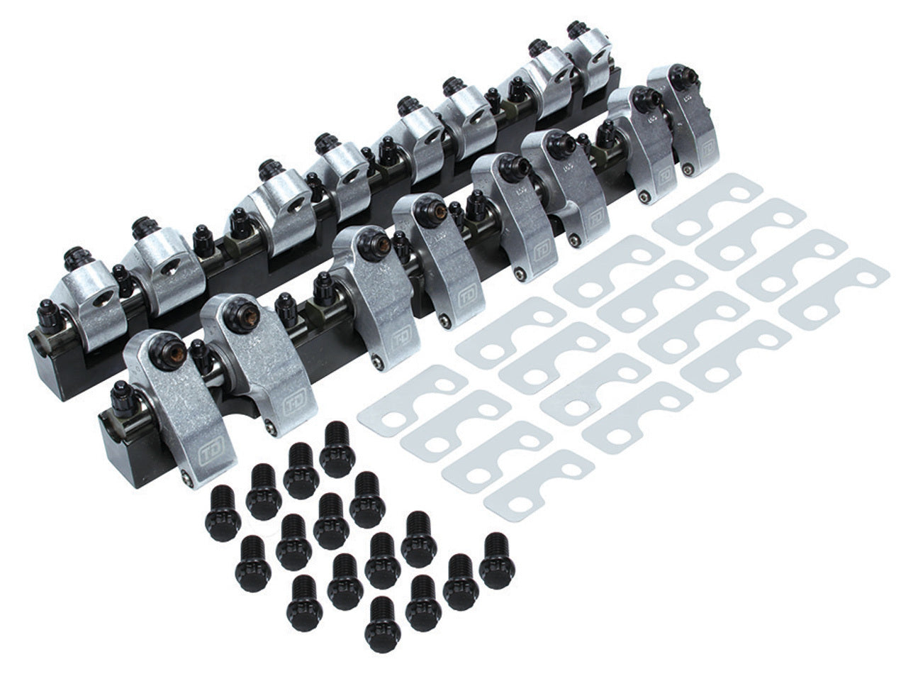 SBC Shaft Rocker Arm Kit - 1.65/1.6 Ratio T AND D MACHINE