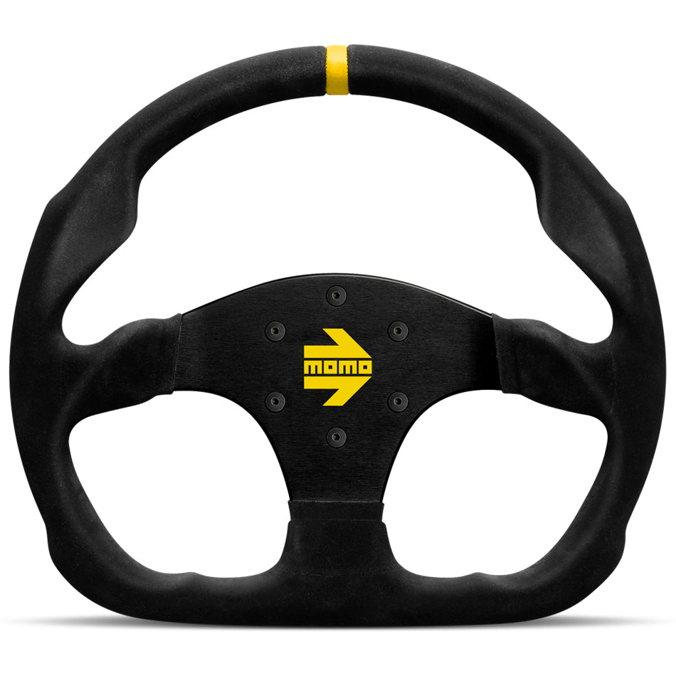 MOMO AUTOMOTIVE ACCESSORIES MOD 30 Steering Wheel Black Suede MOMO AUTOMOTIVE ACCESSORIES