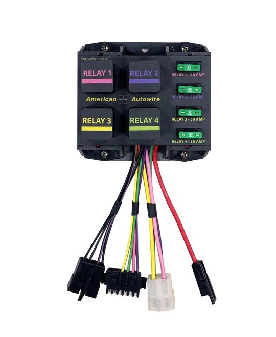 AMERICAN AUTOWIRE Banked Relay System 4 Relays AMERICAN AUTOWIRE