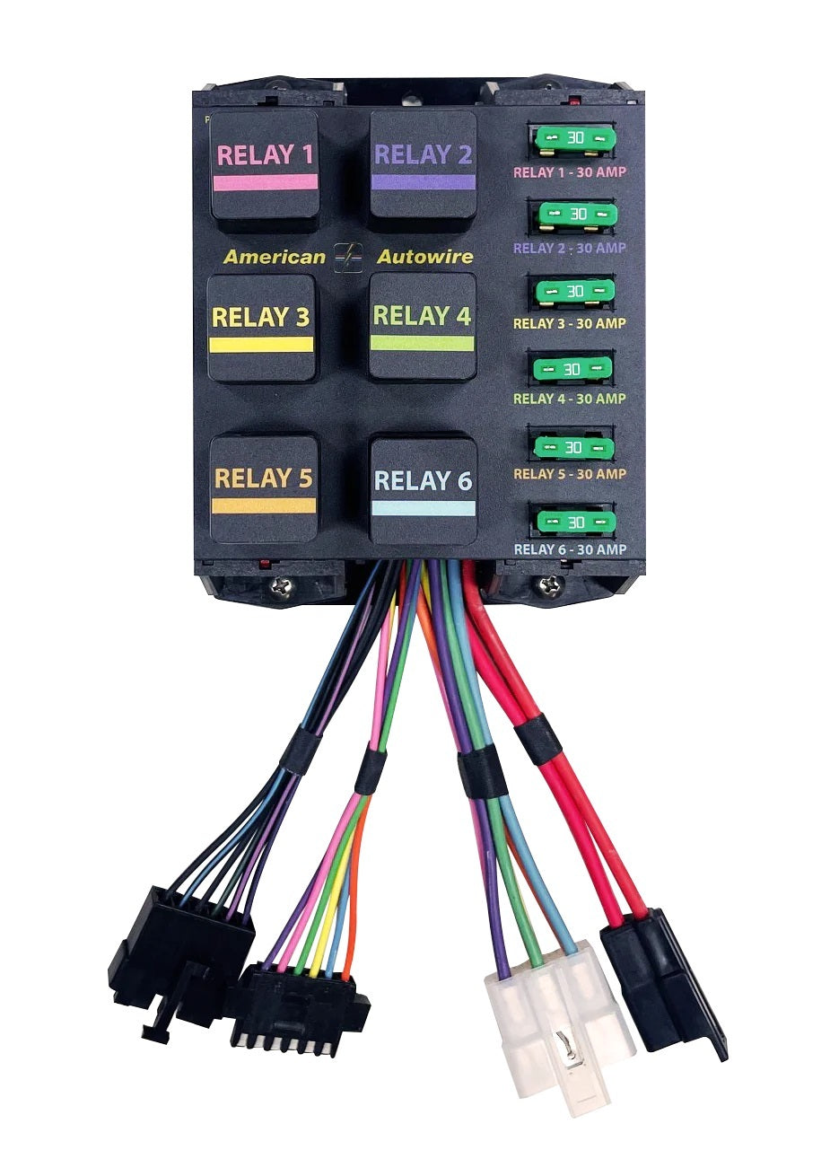 AMERICAN AUTOWIRE Banked Relay System 6 Relays AMERICAN AUTOWIRE