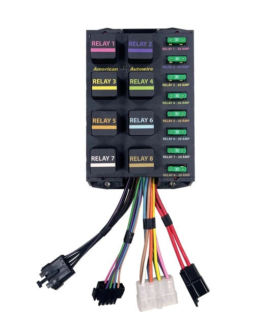 AMERICAN AUTOWIRE Banked Relay System 8 Relays AMERICAN AUTOWIRE