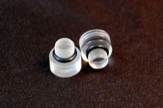 ADVANCED ENGINE DESIGN Clear Fuel Bowl Sight Plugs - Pair - Great Lakes Race Supply