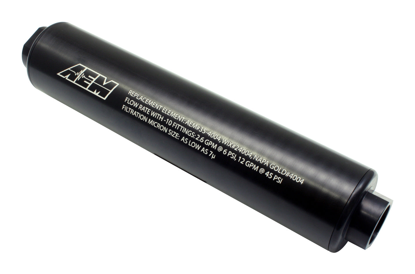 AEM ELECTRONICS Universal High Volume Fu el Filter. Inlet: -10AN AEM ELECTRONICS