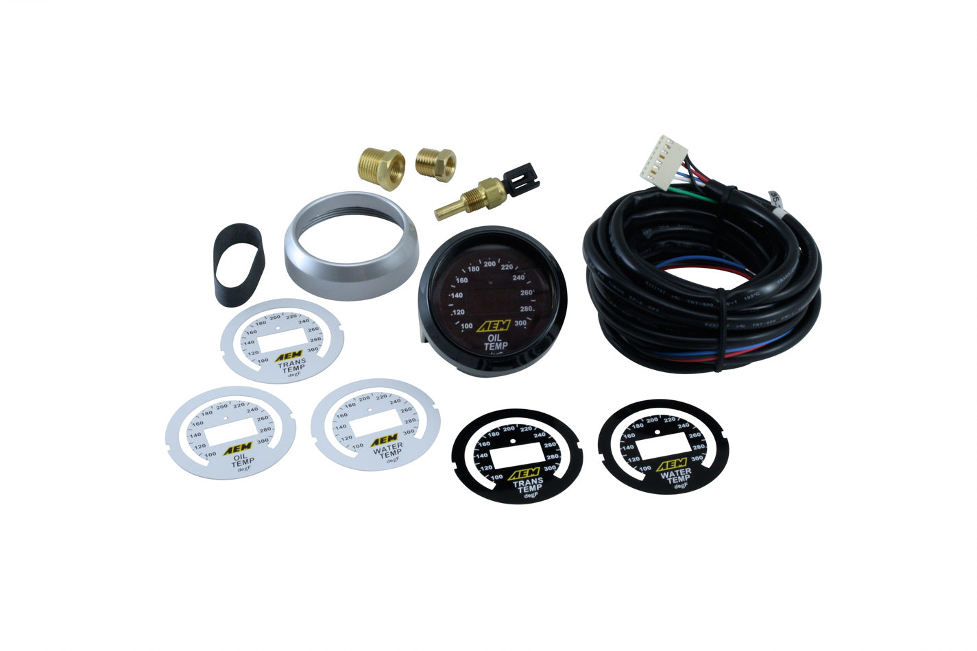 AEM ELECTRONICS Oil/Trans/Water Temp Digital Gauge 100-300f AEM ELECTRONICS