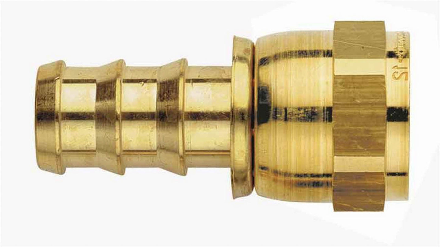 AEROQUIP #6 Brass 37d Swivel - Great Lakes Race Supply