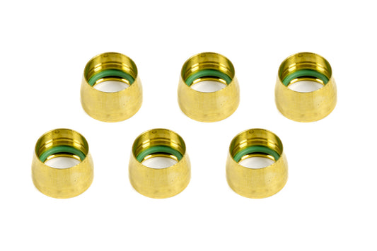 AEROQUIP -10 Replacement A/C Brass Sleeves (6pk) AEROQUIP