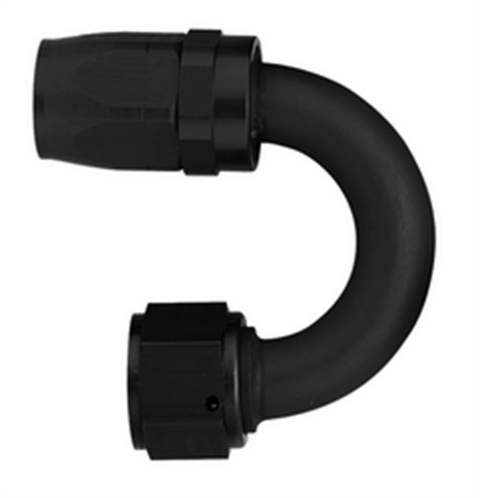 AEROQUIP #10 180 Deg Hose End Black AEROQUIP