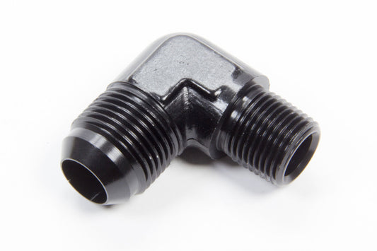 AEROQUIP 90 Deg #12 to 1/2in Alum Adapter Black AEROQUIP