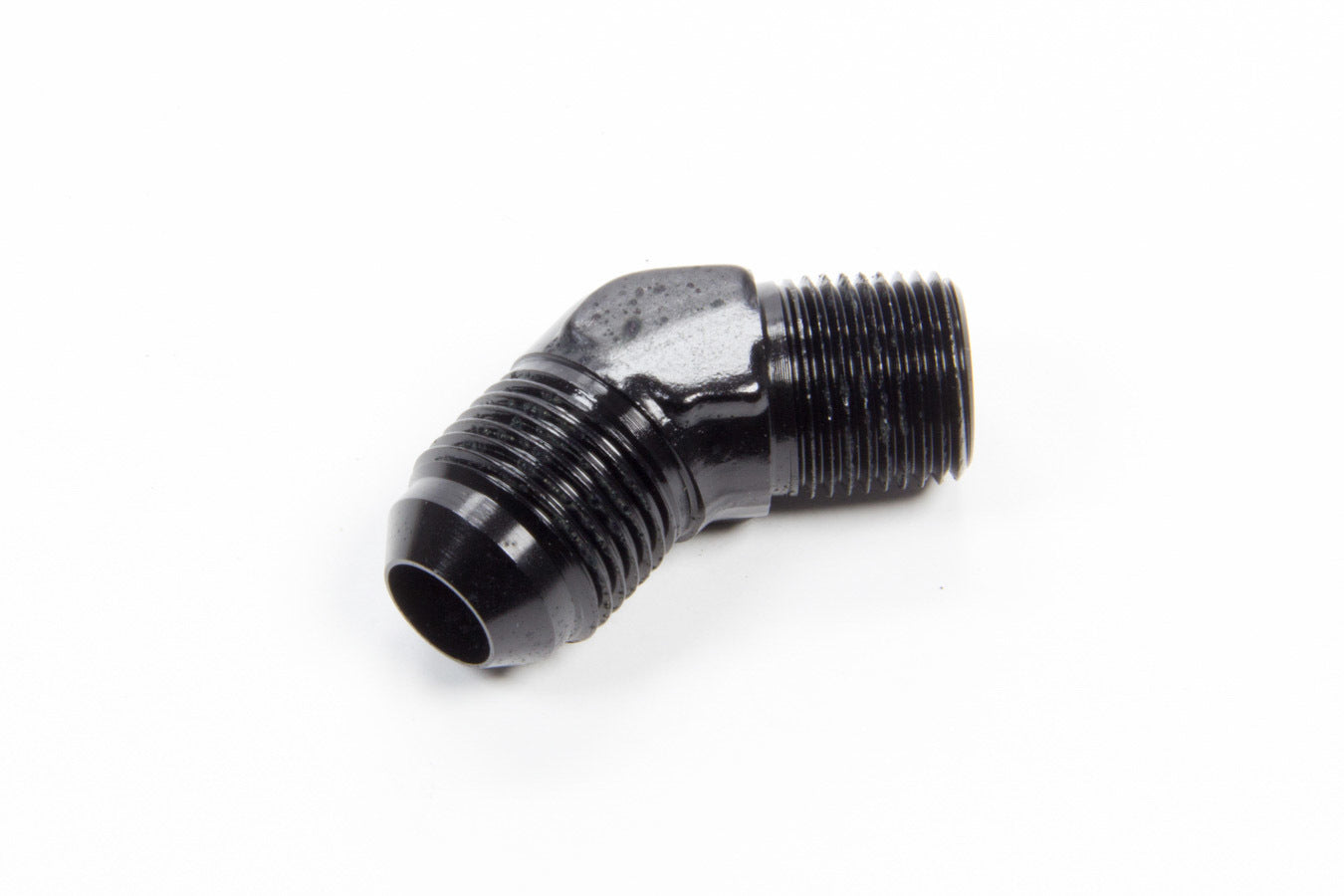 AEROQUIP 45 Deg Alum #8 to 3/8npt Fitting Black AEROQUIP