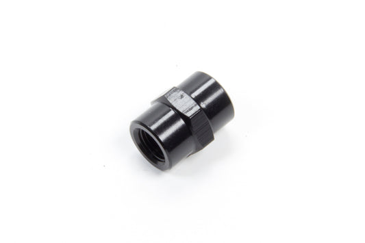 AEROQUIP 1/8in Alum Pipe Coupler Black AEROQUIP