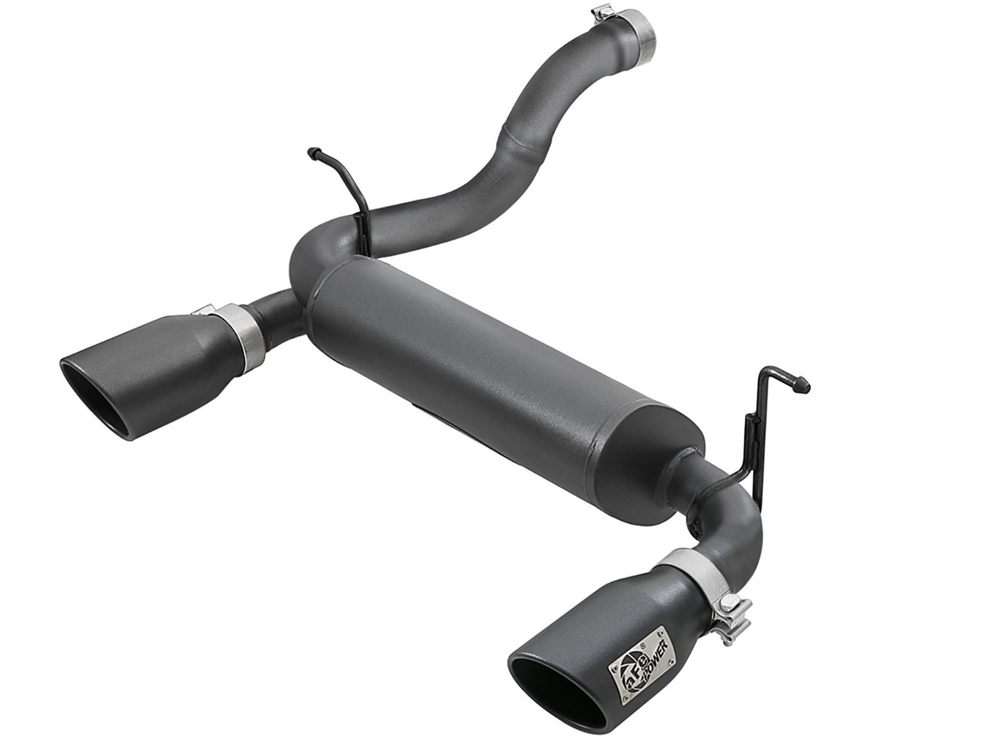 AFE POWER Axle Back SS 2-1/2in Black Tip AFE POWER