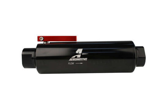 AEROMOTIVE Fuel Filter w/Shut-Off -12an AEROMOTIVE