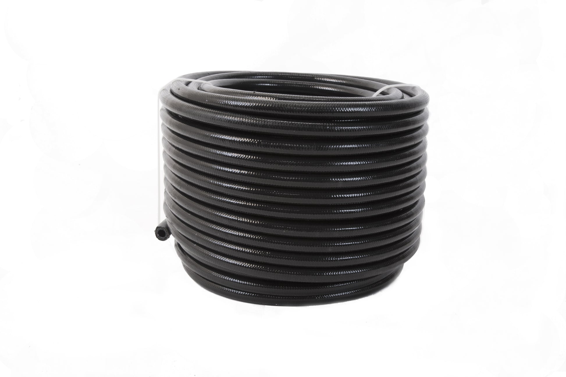 AEROMOTIVE 6an PTFE S/S Braided Hose 20ft Black Jacketed AEROMOTIVE