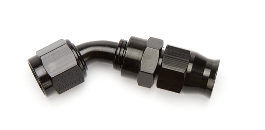 AEROMOTIVE 6an 45-Deg PTFE Hose End Black Anodized AEROMOTIVE