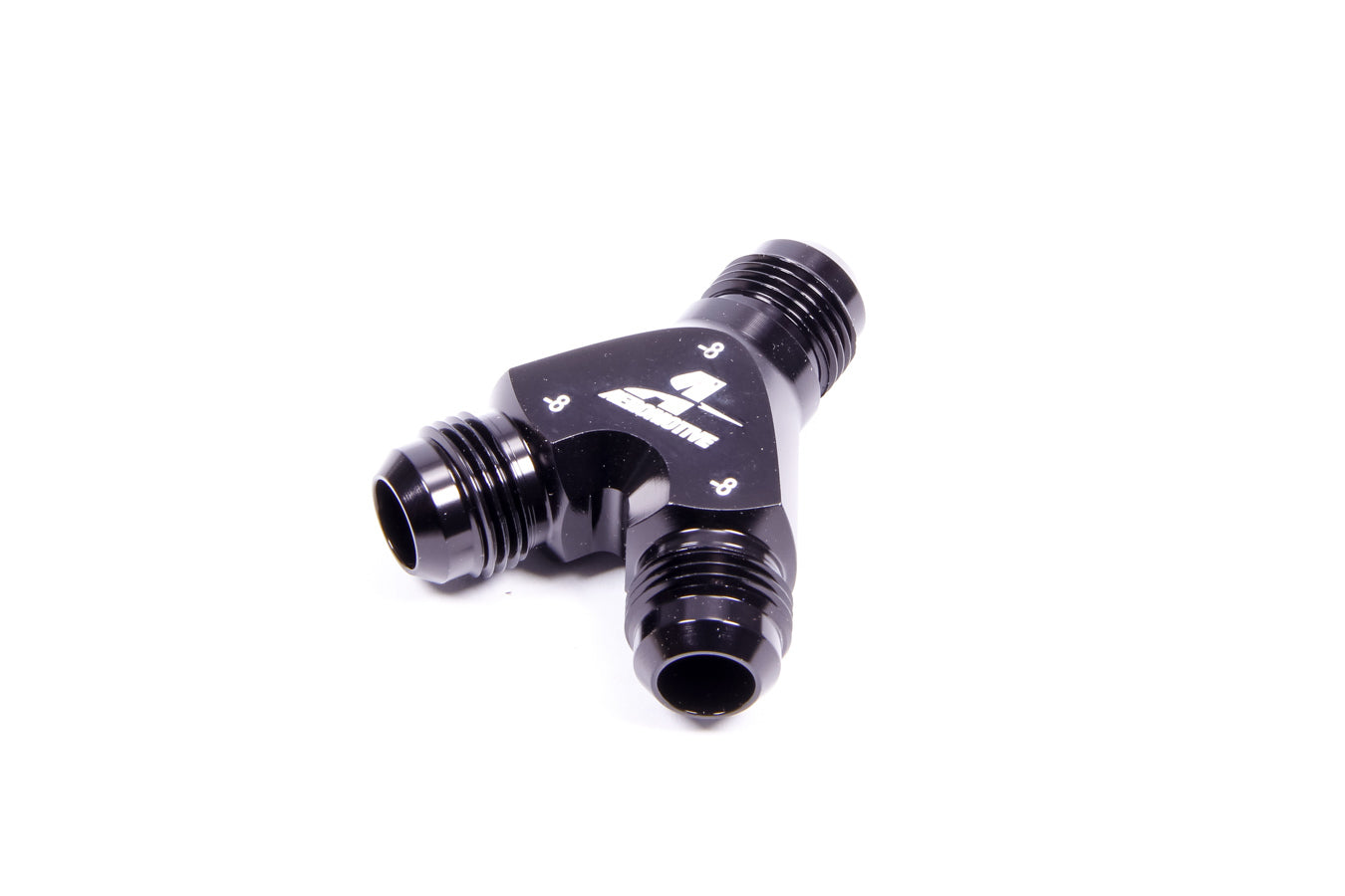 AEROMOTIVE Y-Block Fitting - 8an to 2x -8an AEROMOTIVE