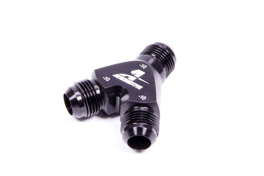 AEROMOTIVE Y-Block Fitting - 10an to 2 x -10an AEROMOTIVE