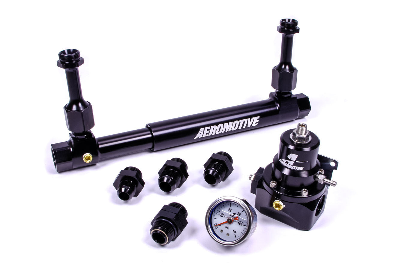 AEROMOTIVE Adjustable Fuel Log w/ 13214 2-Port Regulator AEROMOTIVE