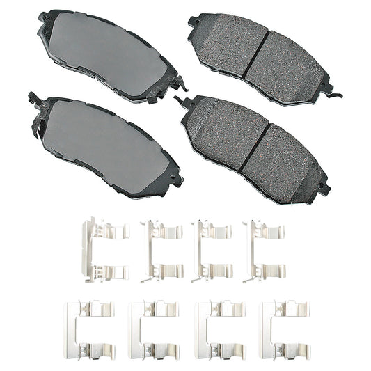 AKEBONO BRAKE CORPORATION ProACT Ultra-Premium Bra ke Pads - Front AKEBONO BRAKE CORPORATION