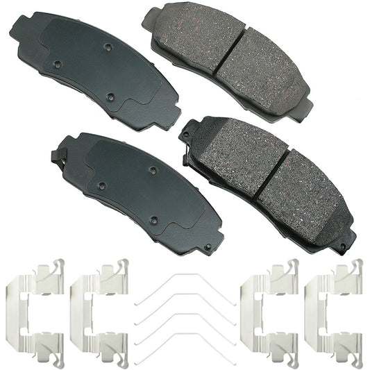 AKEBONO BRAKE CORPORATION ProACT Ultra-Premium Bra ke Pads - Front AKEBONO BRAKE CORPORATION