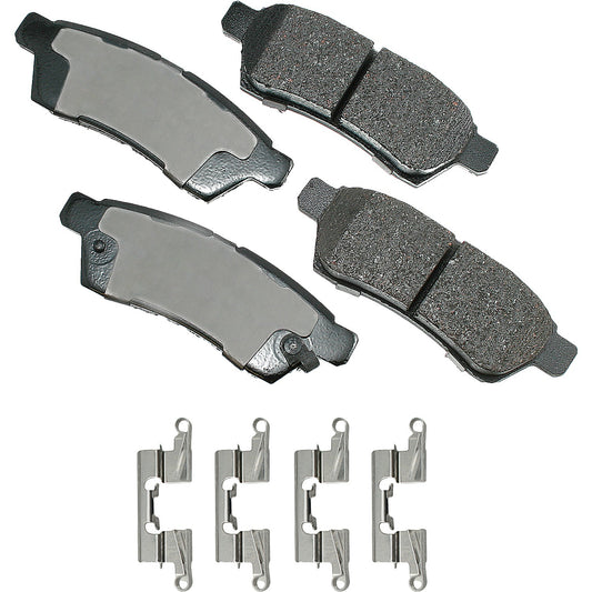 AKEBONO BRAKE CORPORATION ProACT Ultra-Premium Bra ke Pads - Rear AKEBONO BRAKE CORPORATION