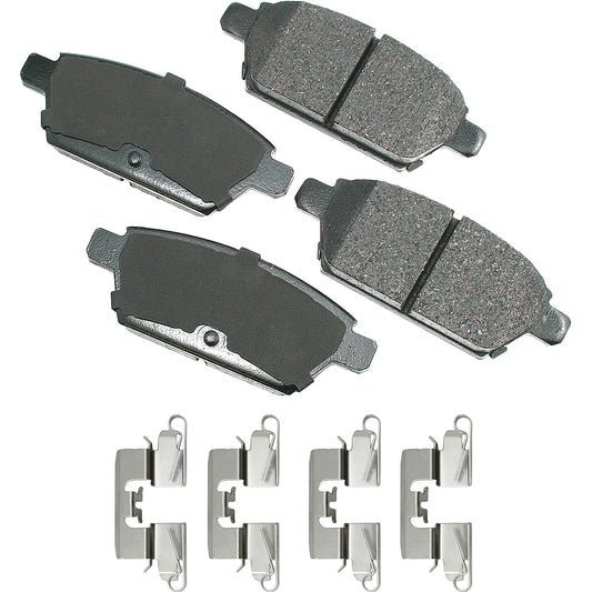 AKEBONO BRAKE CORPORATION ProACT Ultra-Premium Bra ke Pads - Rear AKEBONO BRAKE CORPORATION