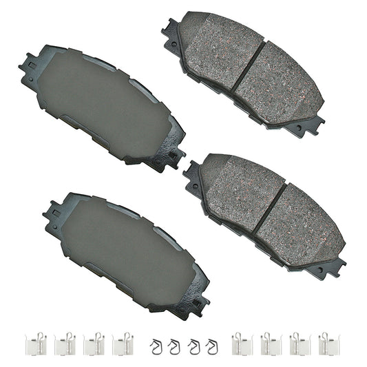 AKEBONO BRAKE CORPORATION ProACT Ultra-Premium Bra ke Pads - Front AKEBONO BRAKE CORPORATION