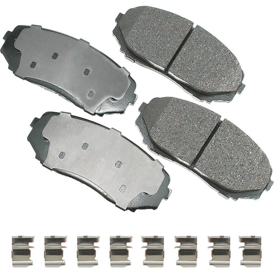 AKEBONO BRAKE CORPORATION ProACT Ultra-Premium Bra ke Pads - Front AKEBONO BRAKE CORPORATION