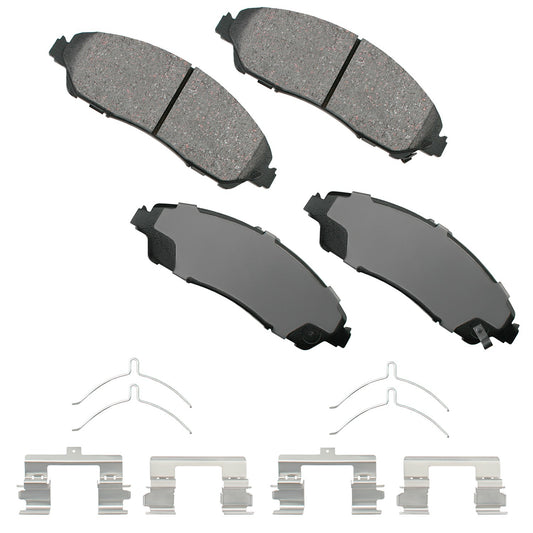 AKEBONO BRAKE CORPORATION ProACT Ultra-Premium Bra ke Pads - Front AKEBONO BRAKE CORPORATION