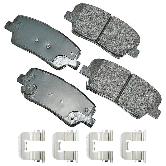 AKEBONO BRAKE CORPORATION Brake Pad Rear Hyundai Santa Fe 10-16 AKEBONO BRAKE CORPORATION