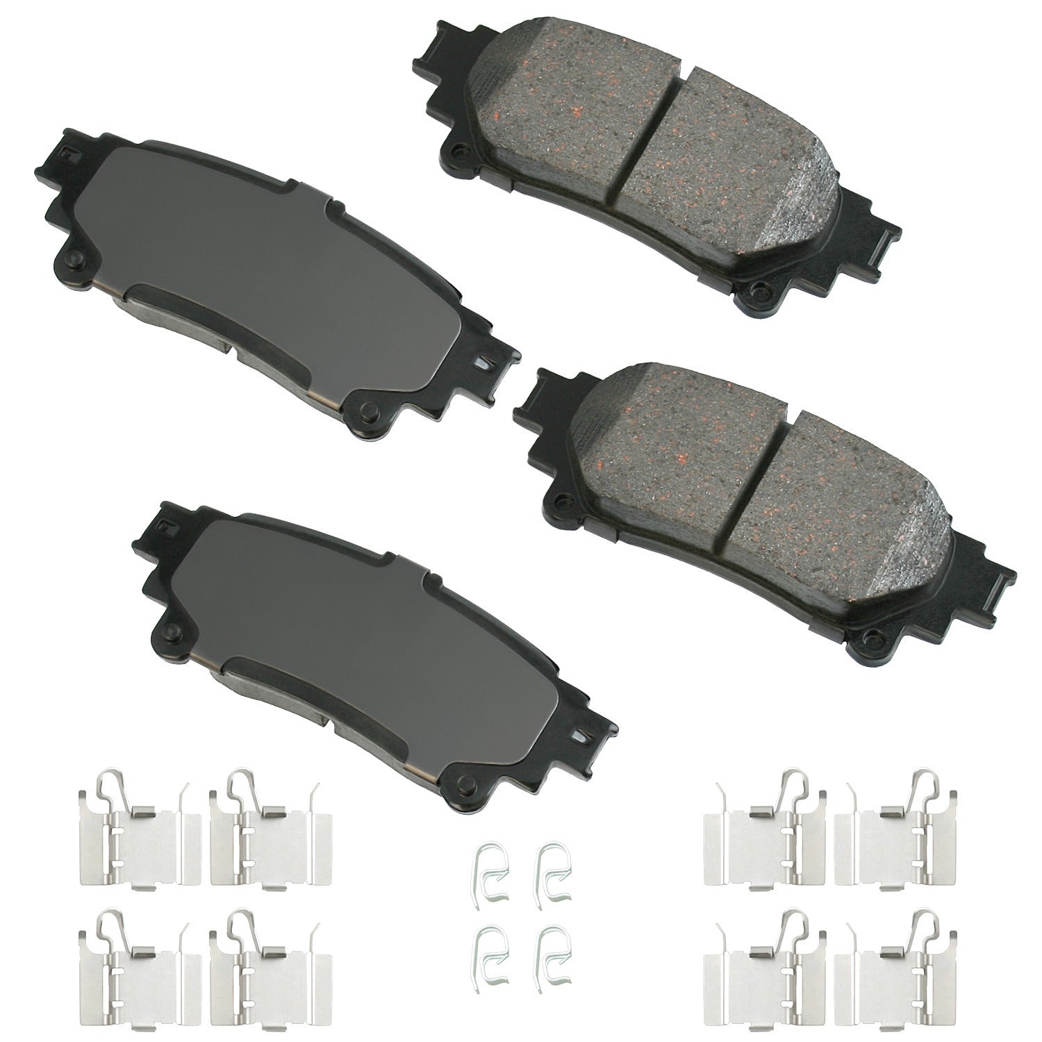 AKEBONO BRAKE CORPORATION ProACT Ultra-Premium Bra ke Pads - Rear AKEBONO BRAKE CORPORATION