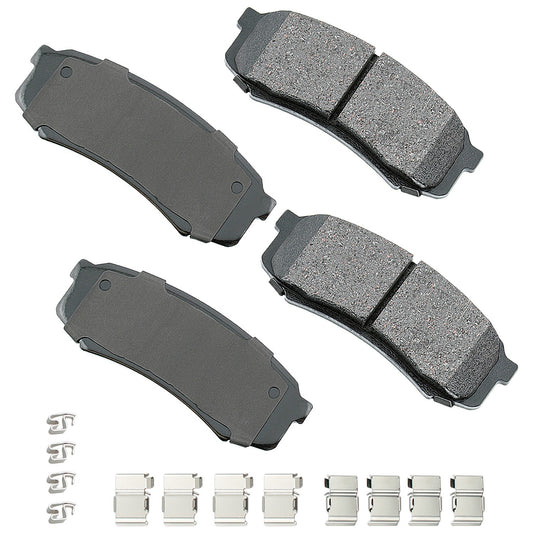 AKEBONO BRAKE CORPORATION Brake Pad Rear Lexus 10- 19 GX470 03-09 AKEBONO BRAKE CORPORATION