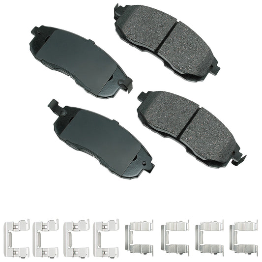 AKEBONO BRAKE CORPORATION ProACT Ultra-Premium Bra ke Pads - Front AKEBONO BRAKE CORPORATION