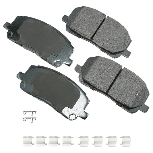 AKEBONO BRAKE CORPORATION ProACT Ultra-Premium Bra ke Pads - Front AKEBONO BRAKE CORPORATION