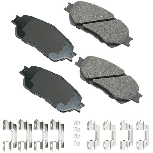 AKEBONO BRAKE CORPORATION ProACT Ultra-Premium Bra ke Pads - Front AKEBONO BRAKE CORPORATION