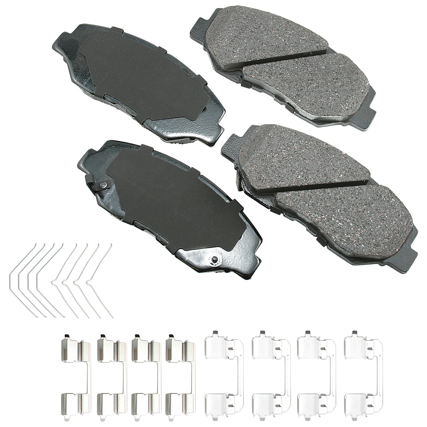 AKEBONO BRAKE CORPORATION ProACT Ultra-Premium Bra ke Pads - Front AKEBONO BRAKE CORPORATION