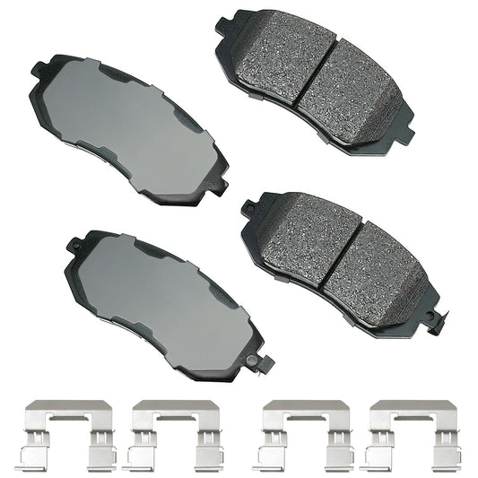 AKEBONO BRAKE CORPORATION ProACT Ultra-Premium Bra ke Pads - Front AKEBONO BRAKE CORPORATION