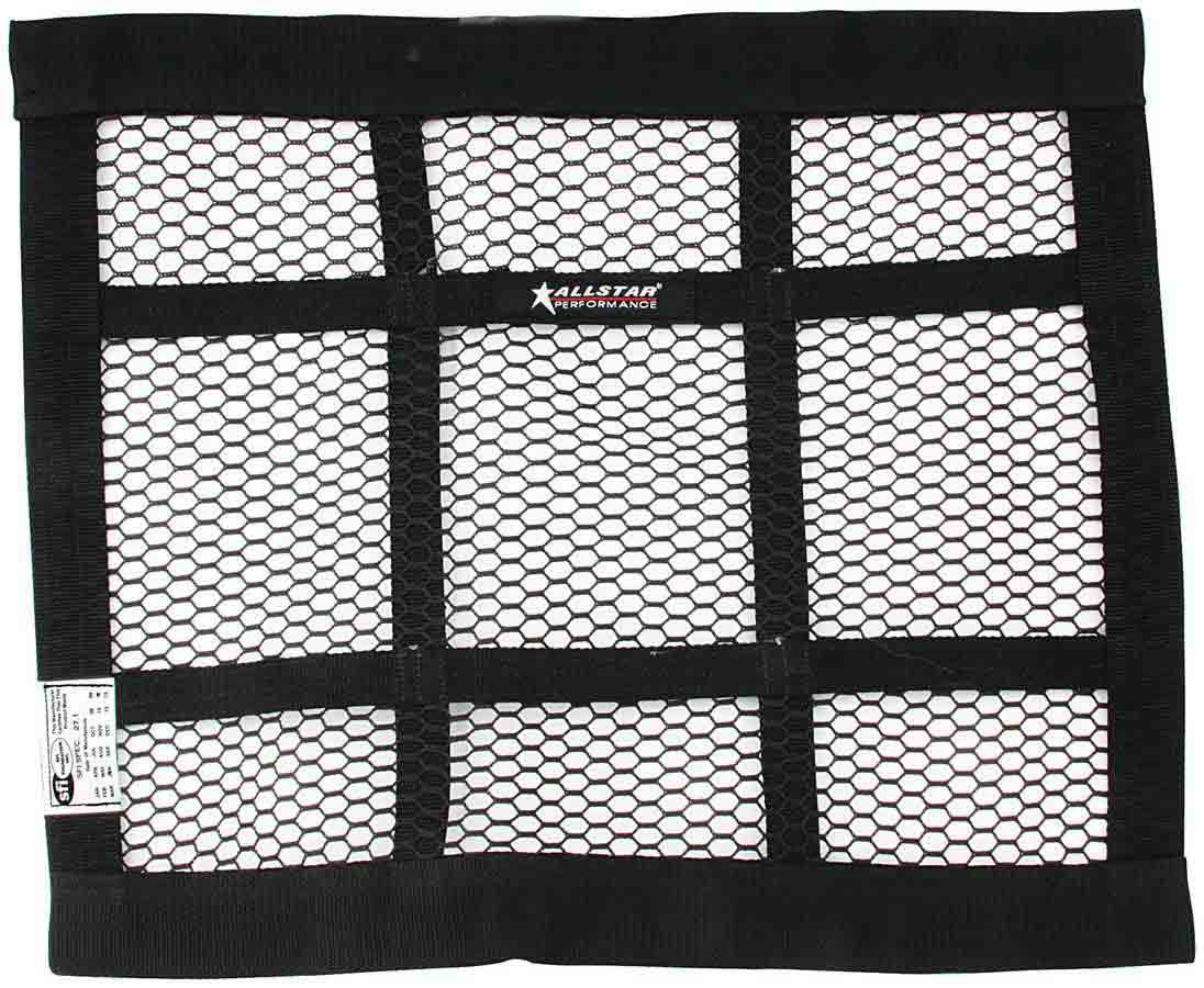 ALLSTAR PERFORMANCE Mesh Window Net Black 22 x 18 SFI ALLSTAR PERFORMANCE