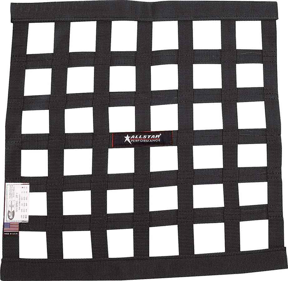 ALLSTAR PERFORMANCE Window Net Border Style 18 x 18 SFI Black ALLSTAR PERFORMANCE