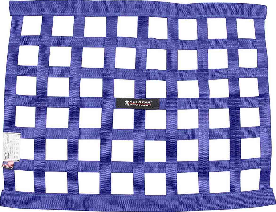 ALLSTAR PERFORMANCE Window Net Border Style 18 x 24 SFI Blue ALLSTAR PERFORMANCE