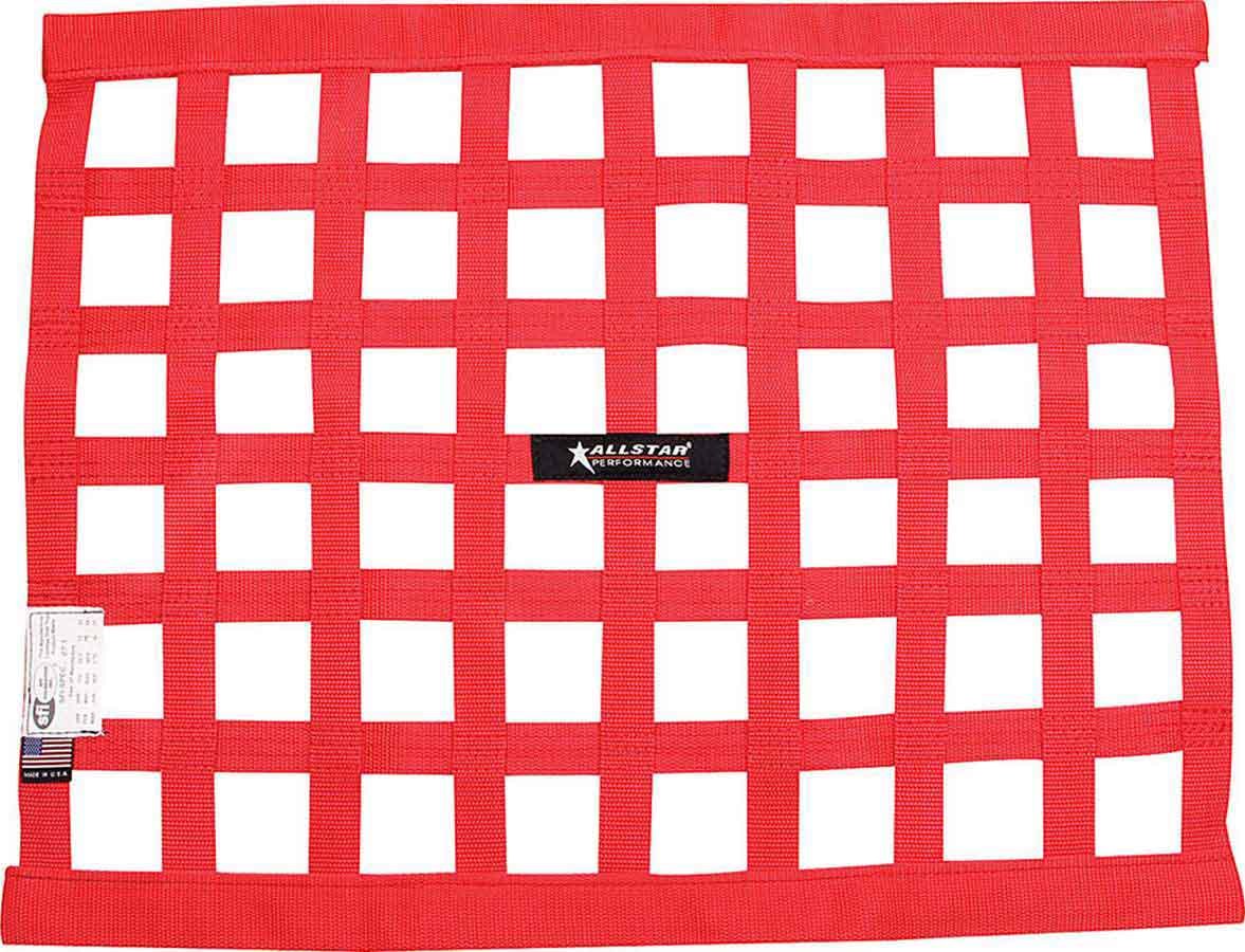 ALLSTAR PERFORMANCE Window Net Border Style 18 x 24 SFI Red ALLSTAR PERFORMANCE