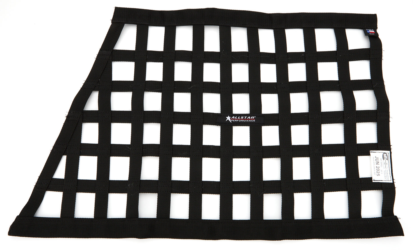 ALLSTAR PERFORMANCE Window Net Border Style Angled Black SFI ALLSTAR PERFORMANCE