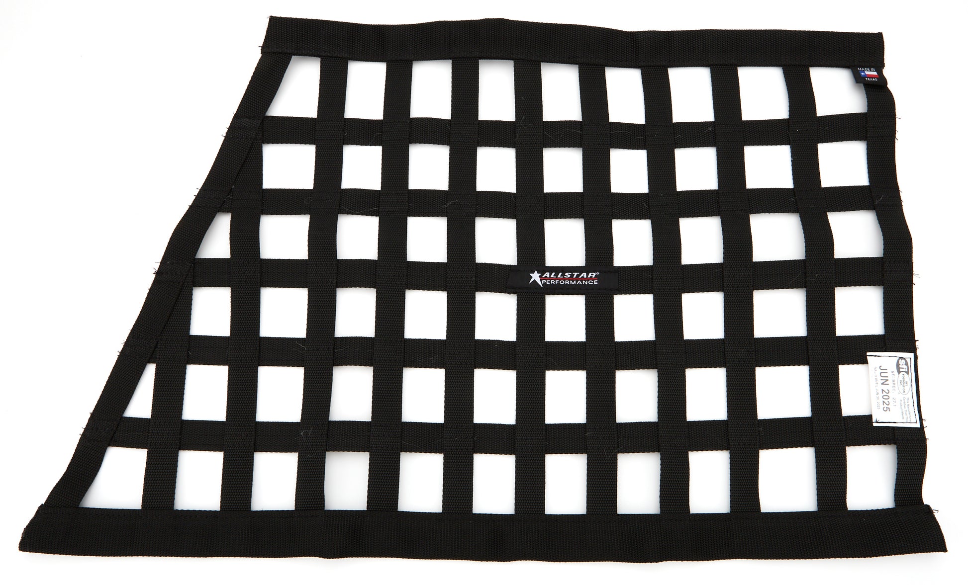 ALLSTAR PERFORMANCE Window Net Border Style Angled Black SFI ALLSTAR PERFORMANCE