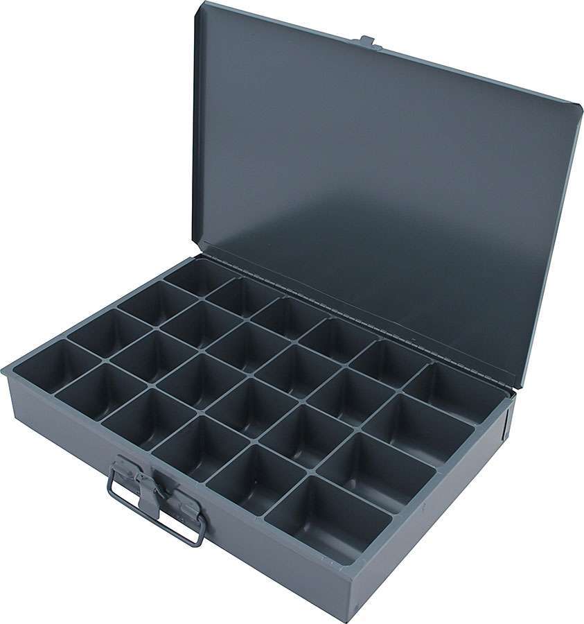 ALLSTAR PERFORMANCE Metal Storage Case 24 Comp 9.5x13.5x2 ALLSTAR PERFORMANCE