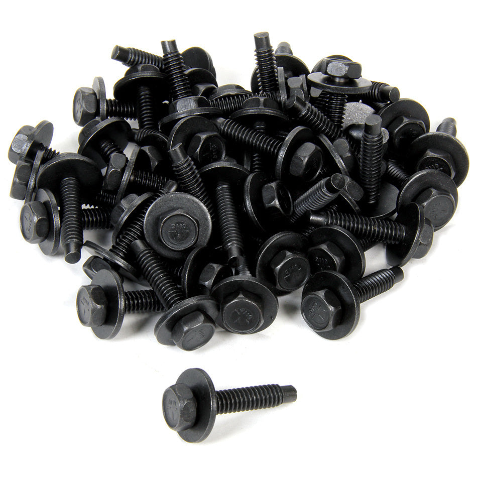 ALLSTAR PERFORMANCE Body Bolt 1-1/8in 50pk Black ALLSTAR PERFORMANCE