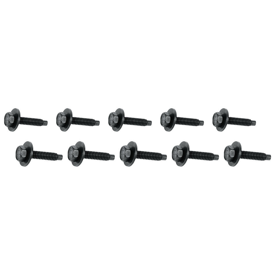 ALLSTAR PERFORMANCE Body Bolt 1-1/8in 10pk Black ALLSTAR PERFORMANCE