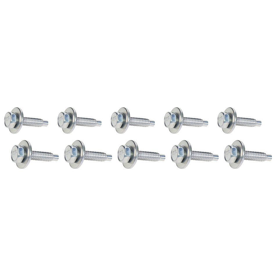 ALLSTAR PERFORMANCE Body Bolt 1-1/8in 10pk Silver ALLSTAR PERFORMANCE